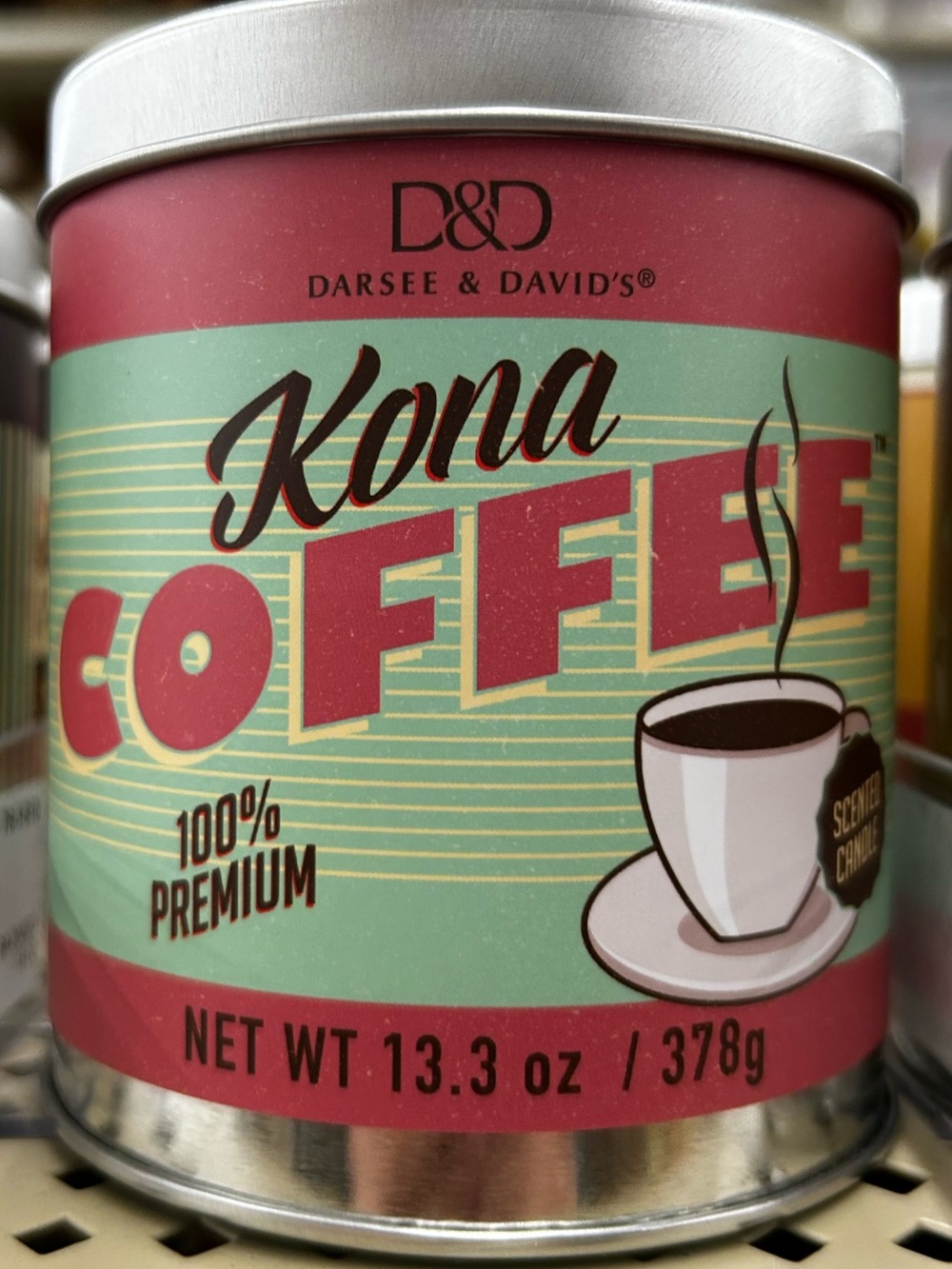 Kona Coffee Tin Candle